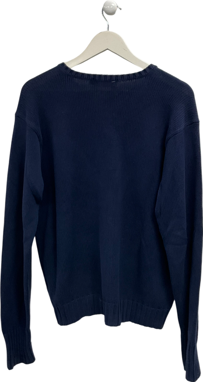 Polo Ralph Lauren Blue Cotton Sweater UK M