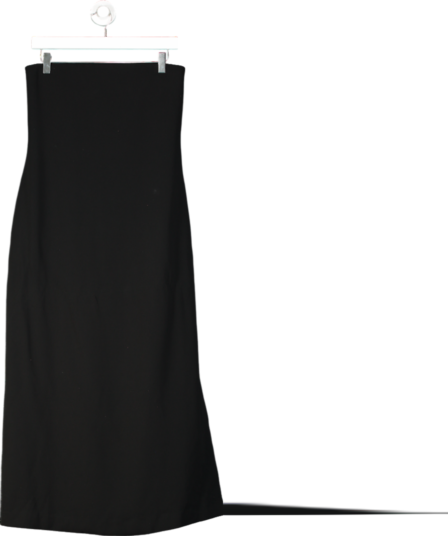 Theory Black Strapless Maxi Dress UK 8