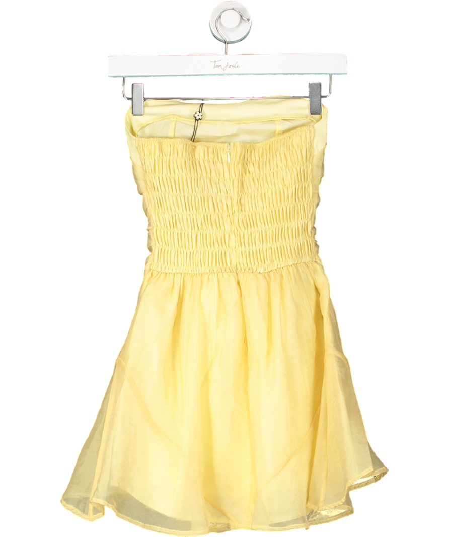 VRG Girl Yellow Paloma Mini Dress UK 6