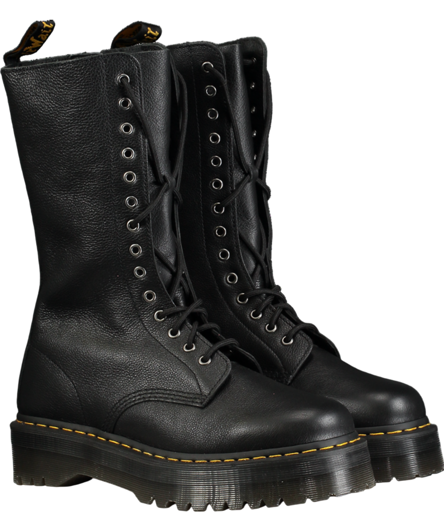 Dr Martens Black 1b99 Virginina Leather High Boots UK 10 EU 44 👞