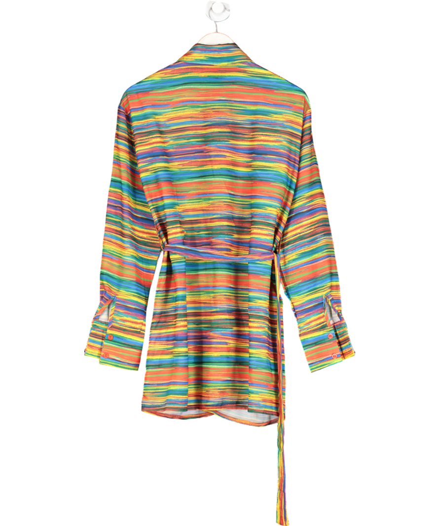 Sweat Szn Multicoloured Belted Shirt Dress UK S