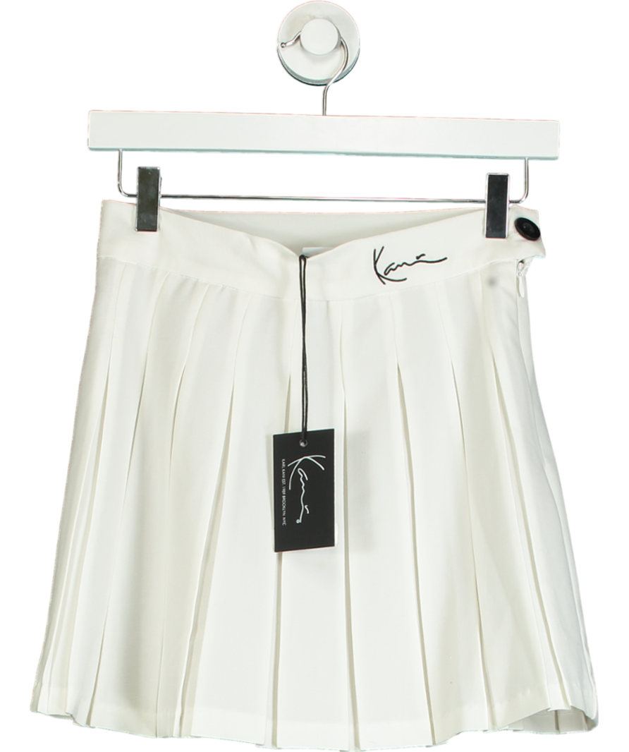 Karl Kani White Signature Tennis Skirt UK S