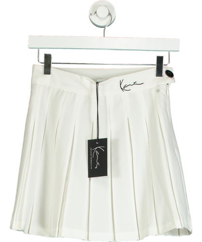 Karl Kani White Signature Tennis Skirt UK S