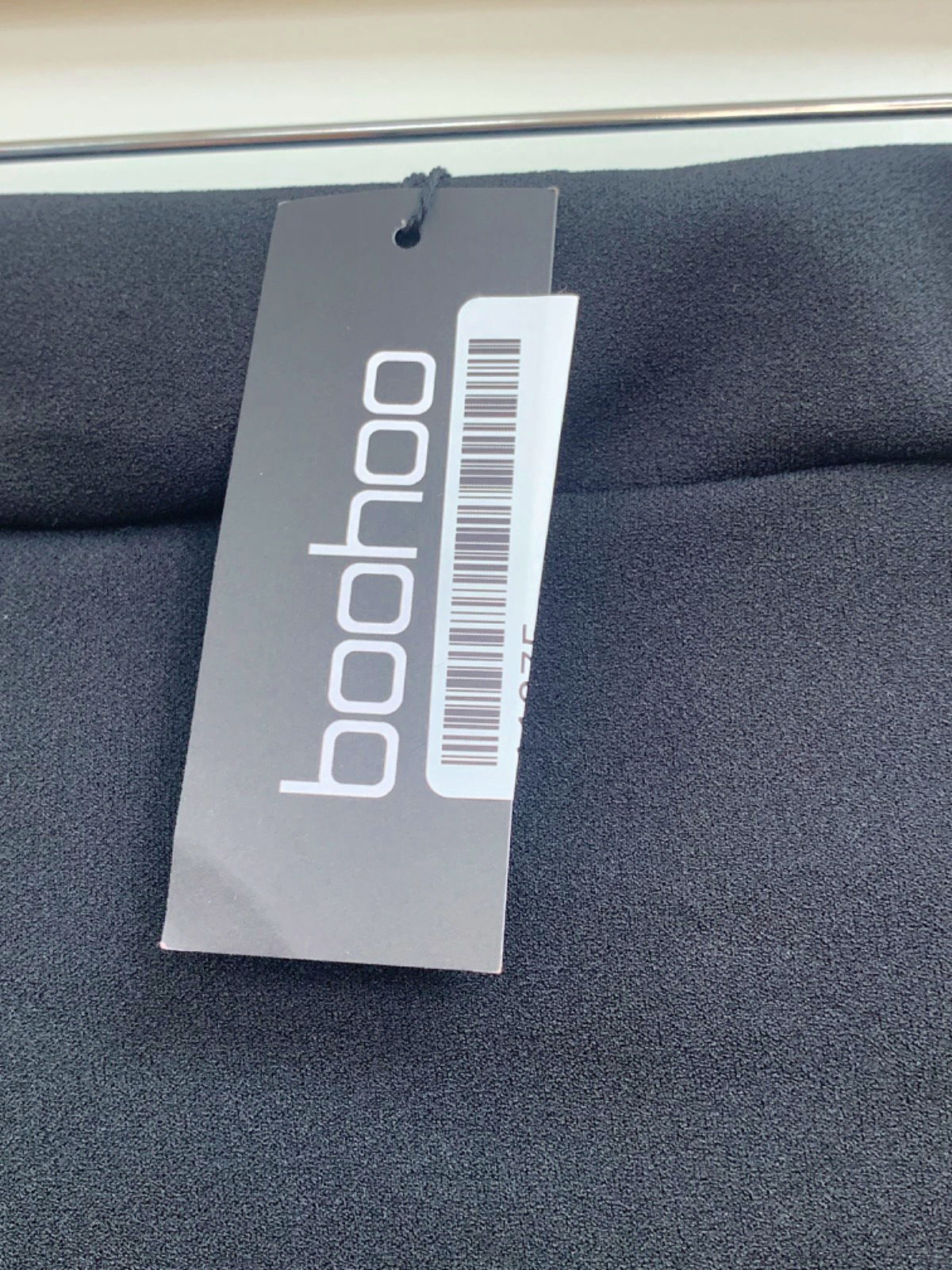 Boohoo Black Crepe Pleated Buckle Detail Tennis Skirt UK 10