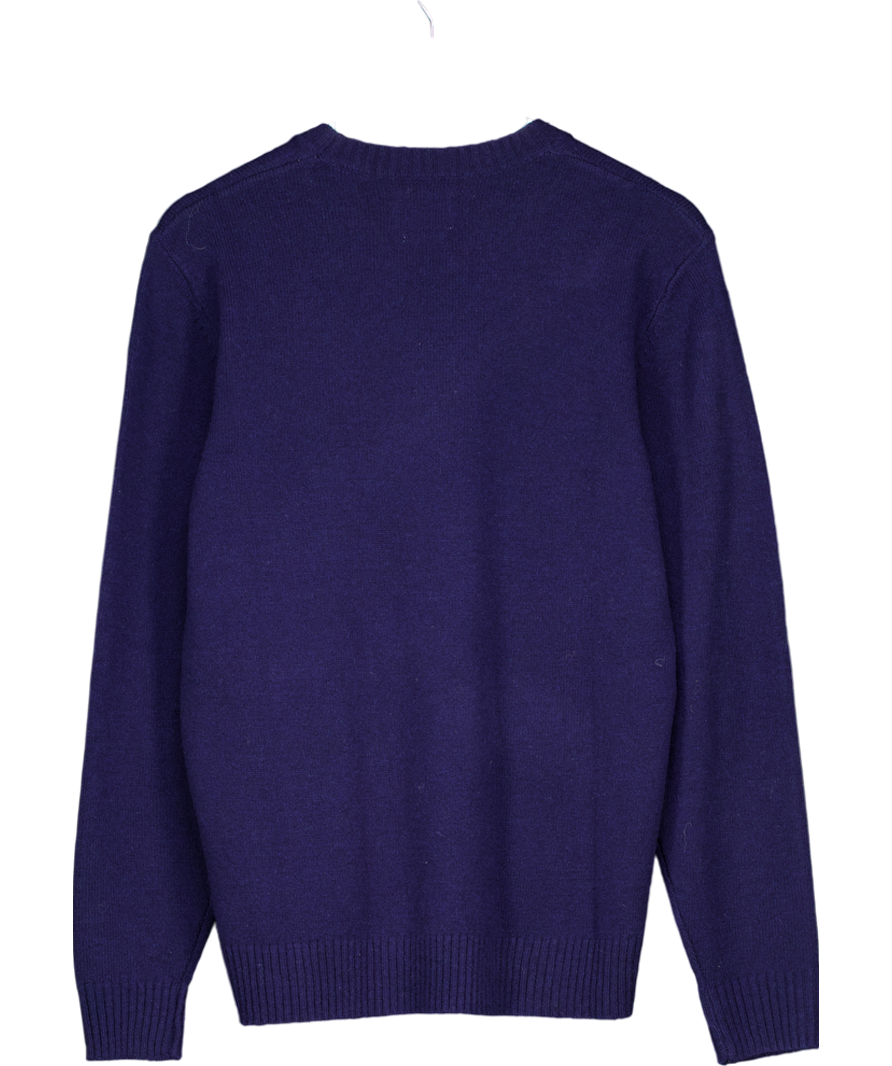 levis Blue Original Housemark Wool Blend Sweater UK M