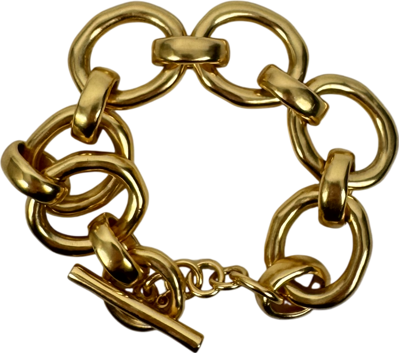 SEZANE Agathe Chunky gold bracelet