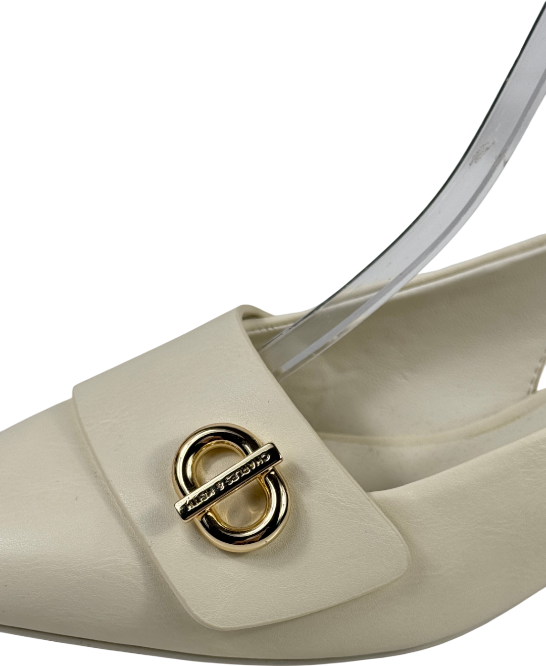 CHARLES & KEITH Cream Marley Slingback Pumps - Chalk UK 4 EU 37 👠