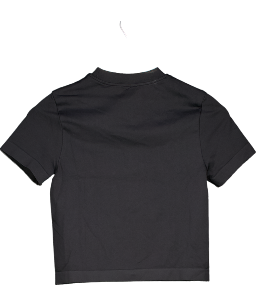 gymshark Black Cropped T-shirt UK S