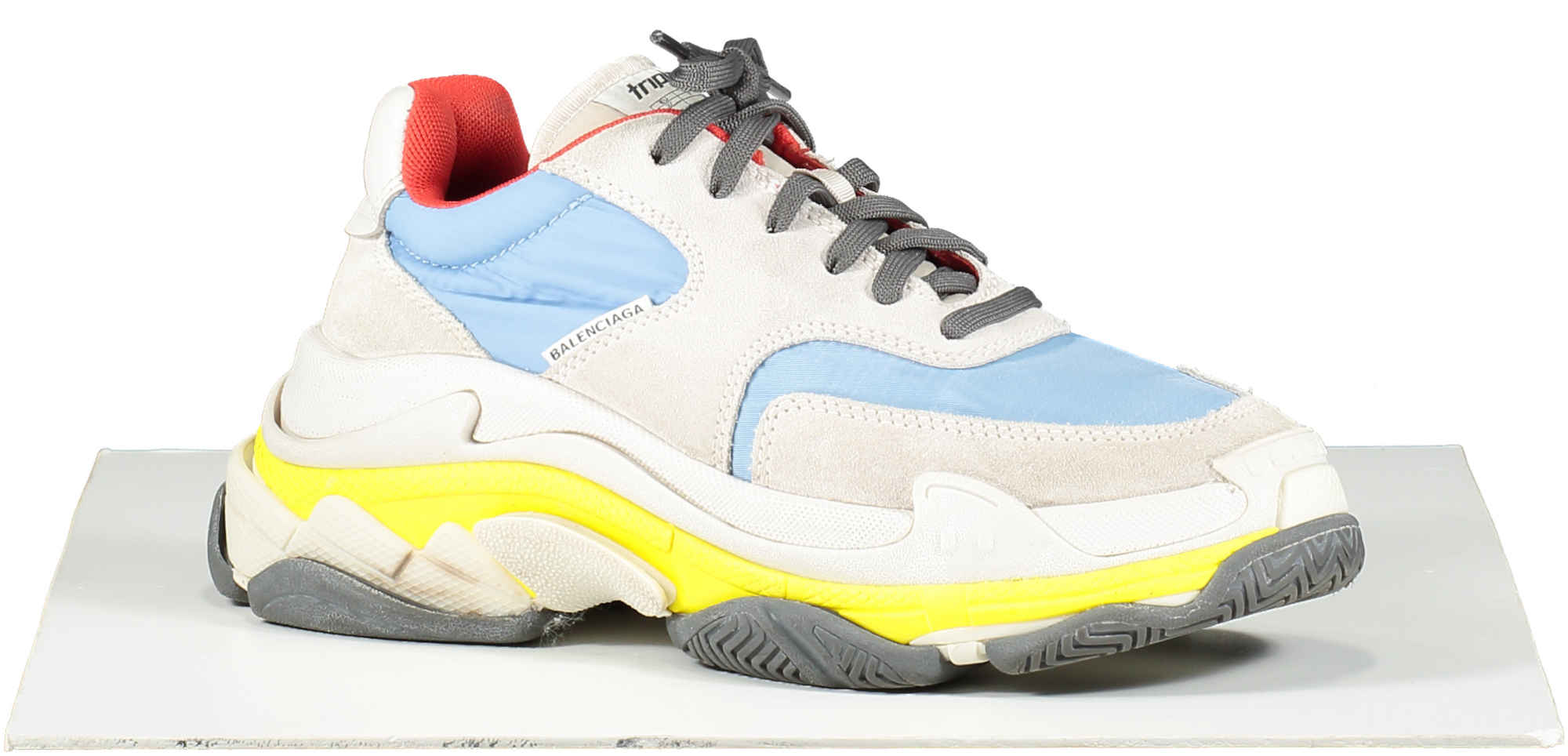 Balenciaga Multicoloured Triple S Grey Chunky Trainers UK 4 EU 37 👠