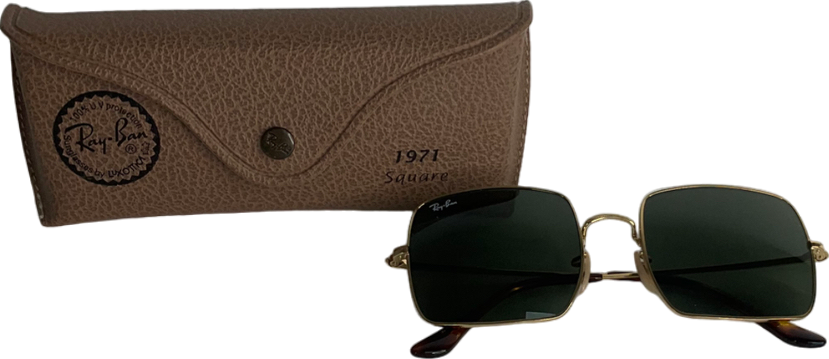 Ray-Ban Square Sunglasses Rb 1971 in case