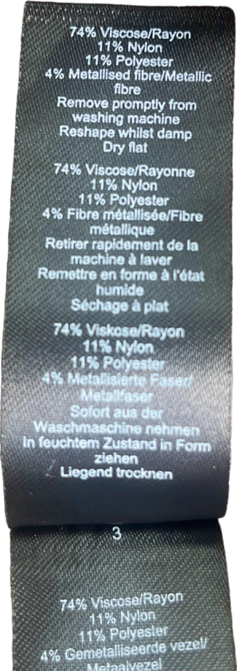 Karen Millen Light Khaki Shimmer Knit Top Co-ord UK 8