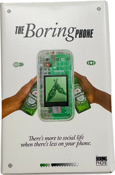 the boring phone White Heineken Flip Phone One Size
