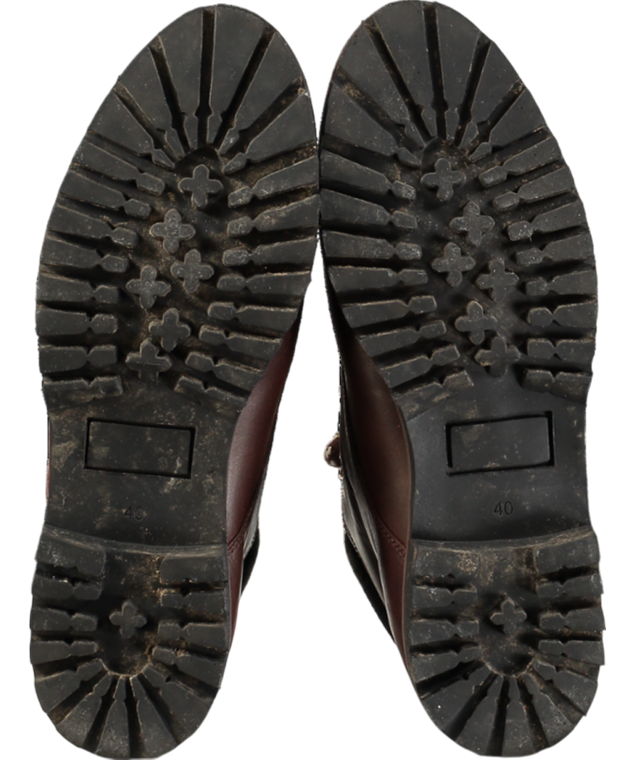 Bottines Brown Raphael Leather Boots UK 7 EU 40 👠