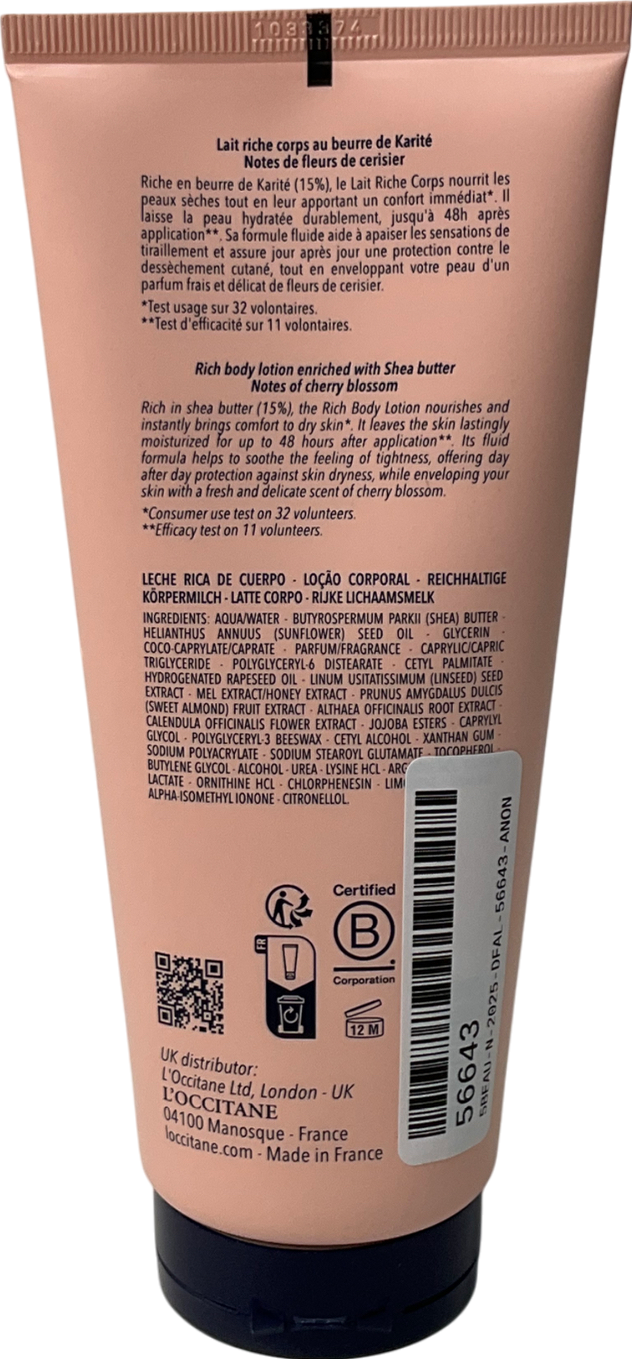 Loccitane Shea Body Lotion 200ml