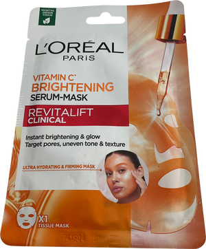 L'Oreal Revitalift Clinical Vitamin C Serum Sheet Mask X1