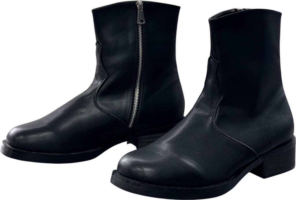 THE DENATURED The Warden Men's Classic Smart Boots - Black UK 9 EU 43 👞