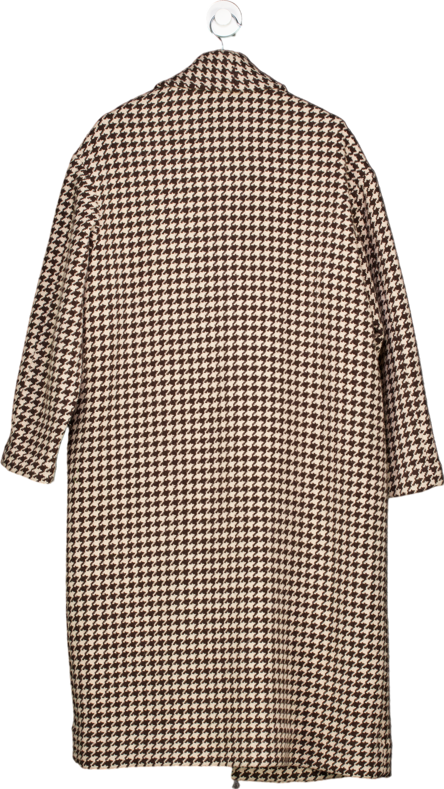 Nili Lotan Brown Houndstooth Coat S