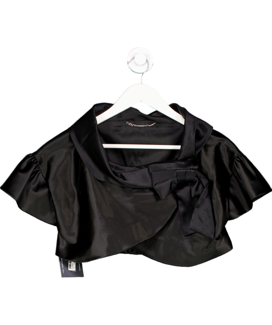 Dolce & Gabbana Black Silk Blend Bolero Top UK 14