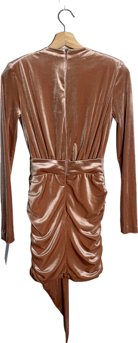 House of CB Copper Velvet Farrah Dress XS