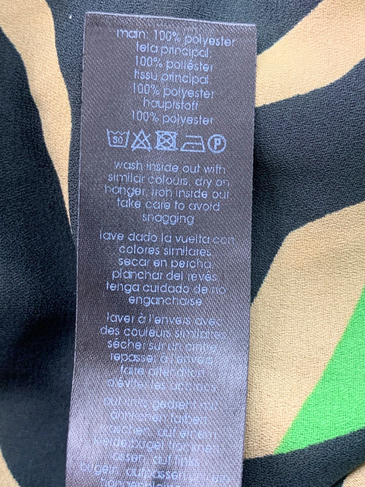 Live Unlimited Green Zebra Print Blouse UK 26