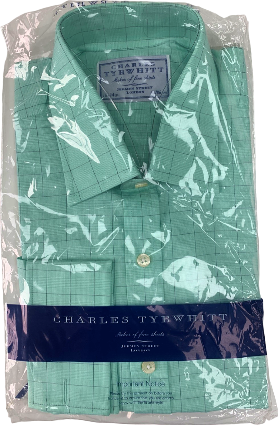 Charles Tyrwhitt Green Formal Shirt 16inch
