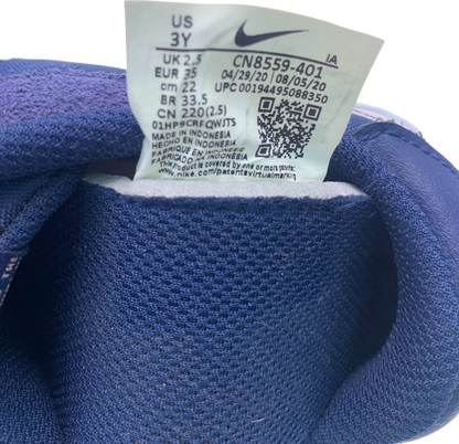 Nike Blue Velcro Strap Trainers Size UK 2.5
