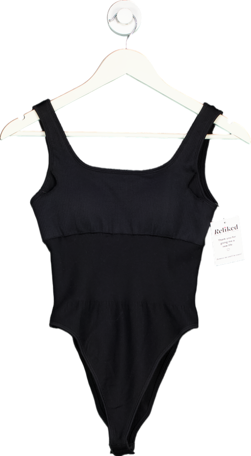 Mooslover Black Ribbed Bodysuit