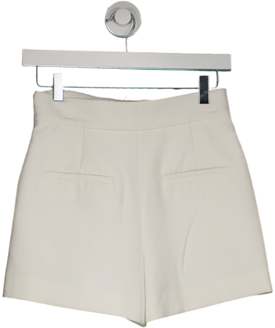 ZARA Tailored Ivory White Shorts UK XS
