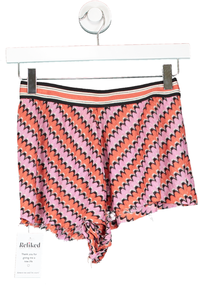 Missoni Pink Patterned Short Shorts UK 10