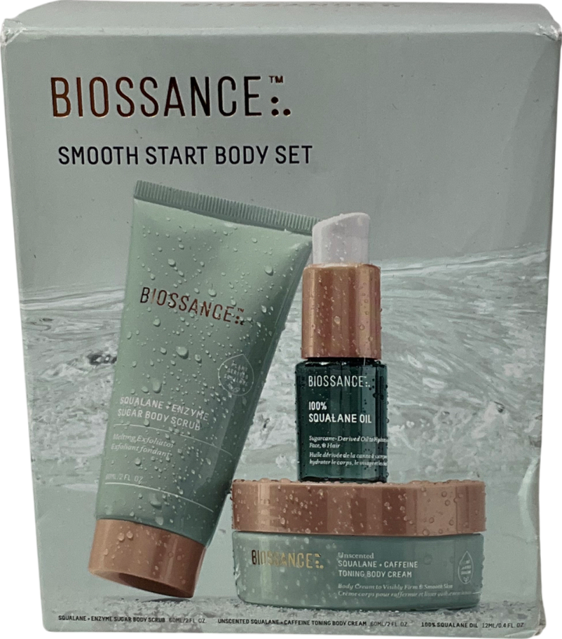BIOSSANCE Three Piece Smooth Start Body Set One size