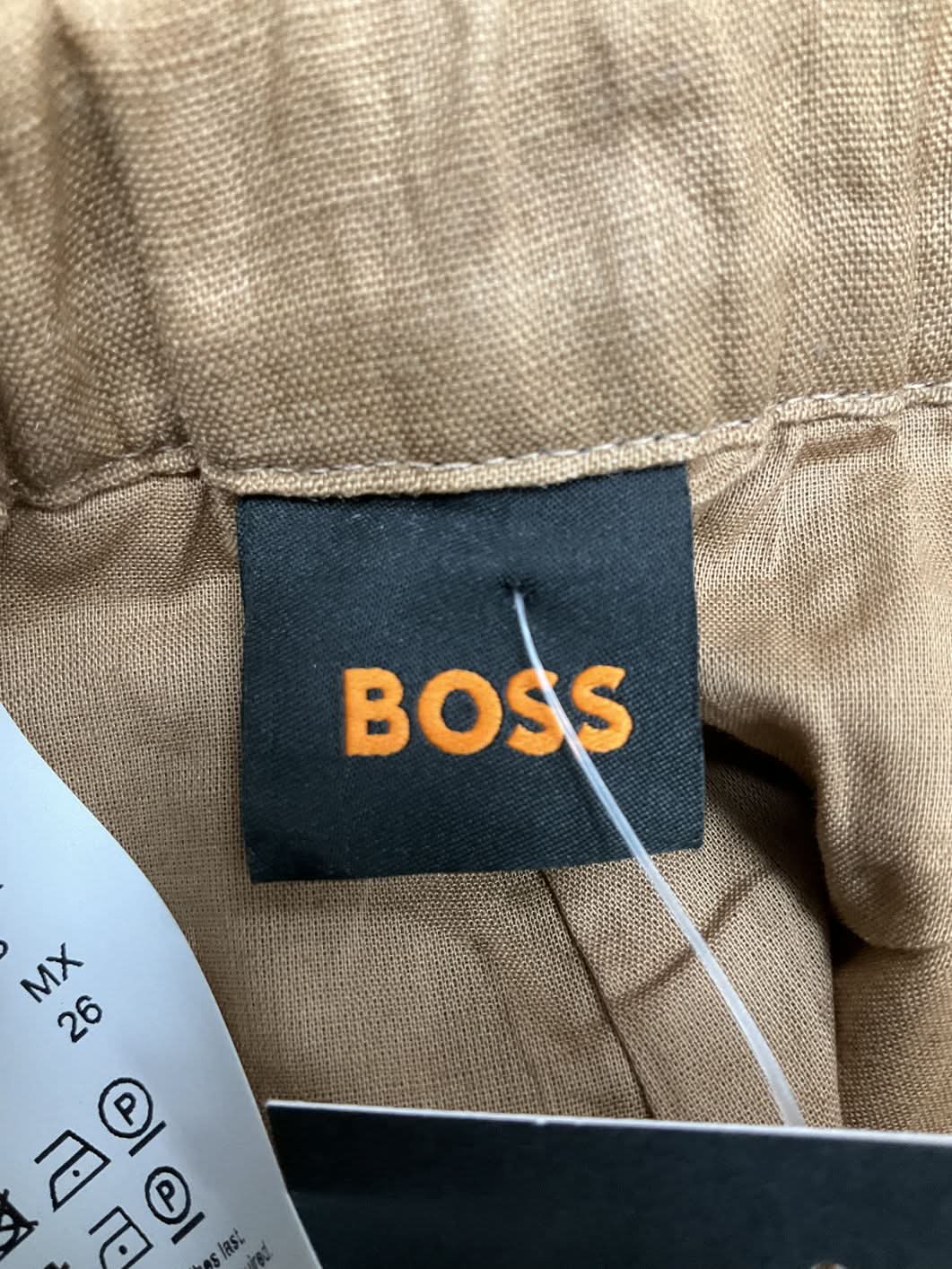 BOSS Brown Paperbag Shorts UK 8