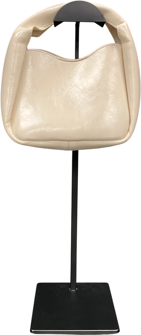 MANGO Cream Paco Mini Slack Shoulder Bag, Natural White One Size