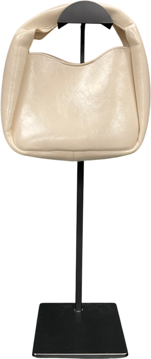 MANGO Cream Paco Mini Slack Shoulder Bag, Natural White One Size