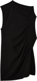 ODDMUSE Sheer Gathered Detail Top   Black UK L
