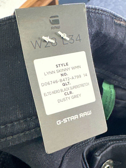 G-Star Raw Dusty Grey Lynn Skinny Jeans UK W28