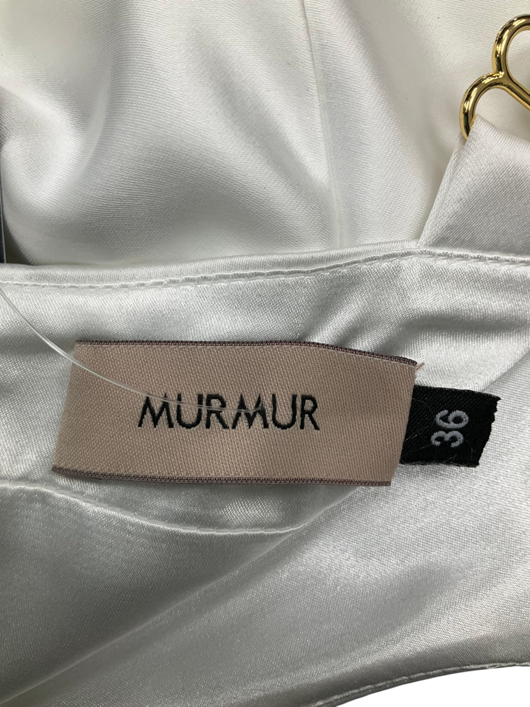 Murmur White Haze Satin Top UK 8