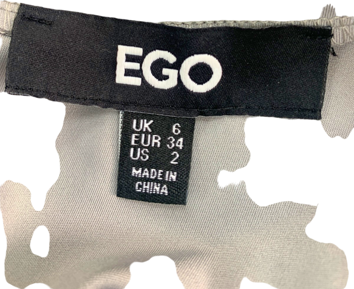 EGO Grey Long Sleeve Romper UK 6