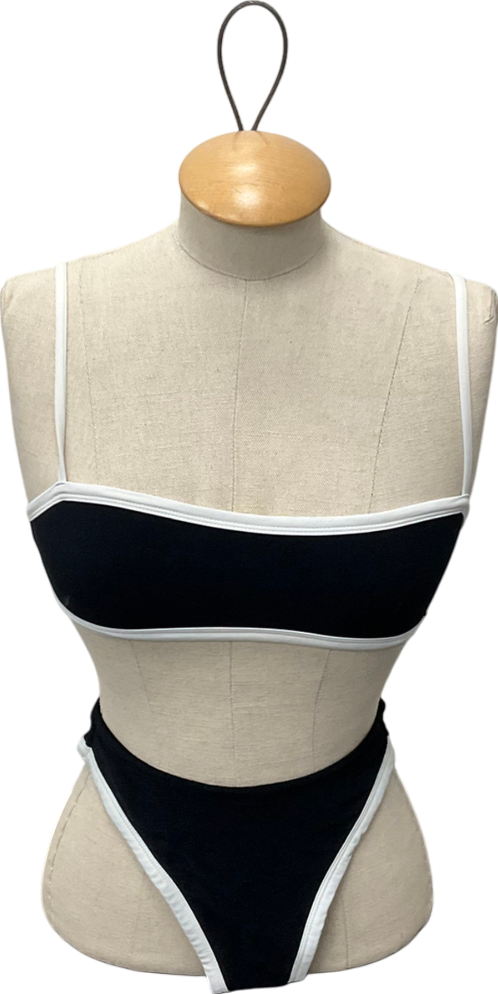 Obe + Rae Black Cindy Bikini + Elle Bikini Bottoms UK S
