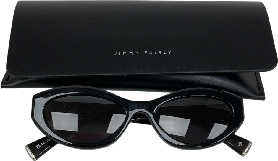 jimmy fairly Black The Villa Sunglasses in case