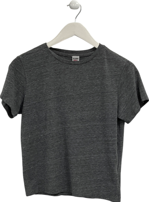 RE/DONE Grey Hanes Classic Tee UK S