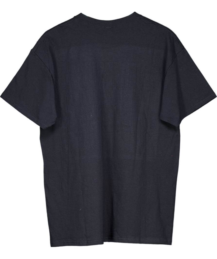 Black Everybody's Welcome In My House Embellished T Shirt UK L