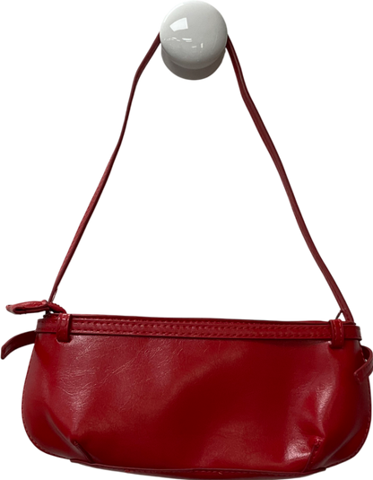 ASOS Red Shoulder Bag With Buckle Detail One Size