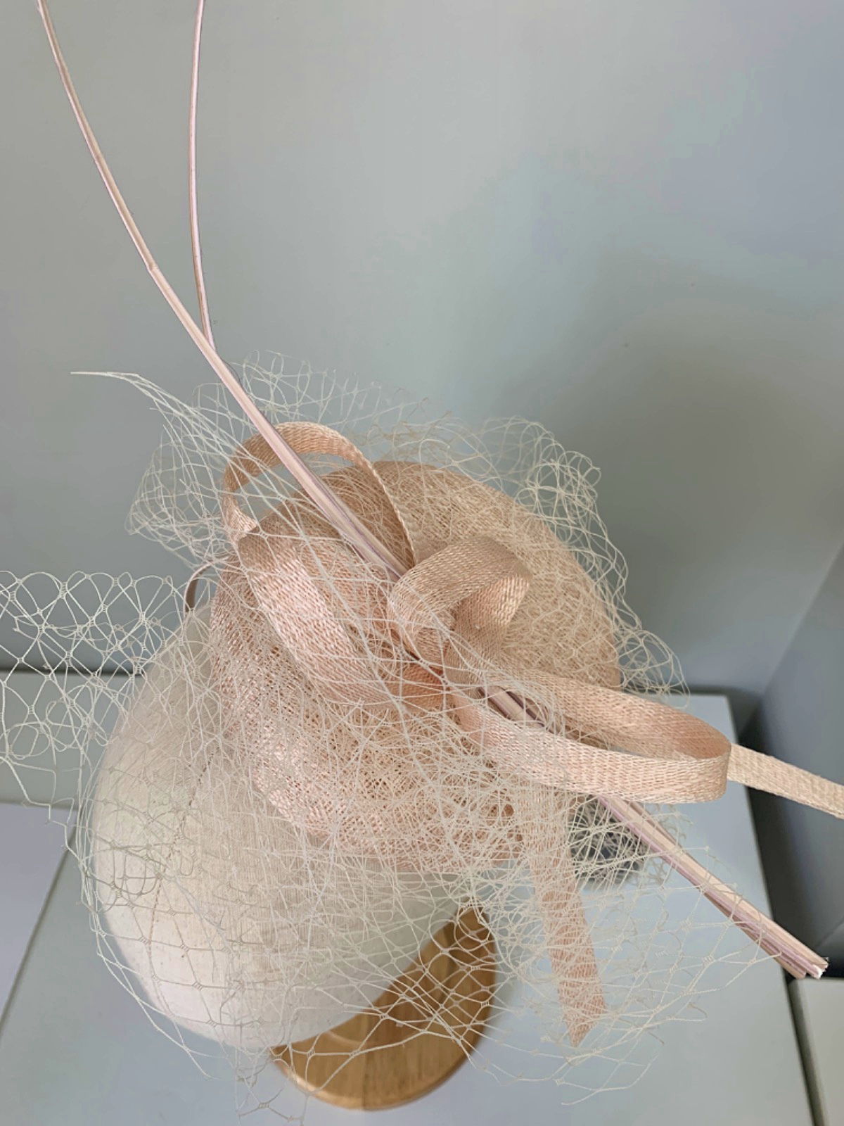 Beige Fascinator One Size