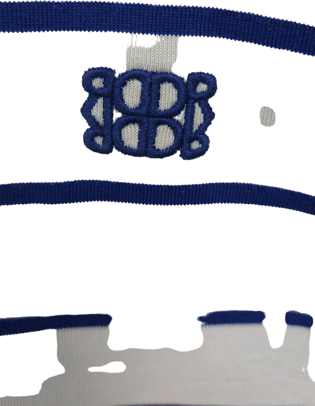 Dé Rococo Cream Striped T-Shirt UK M