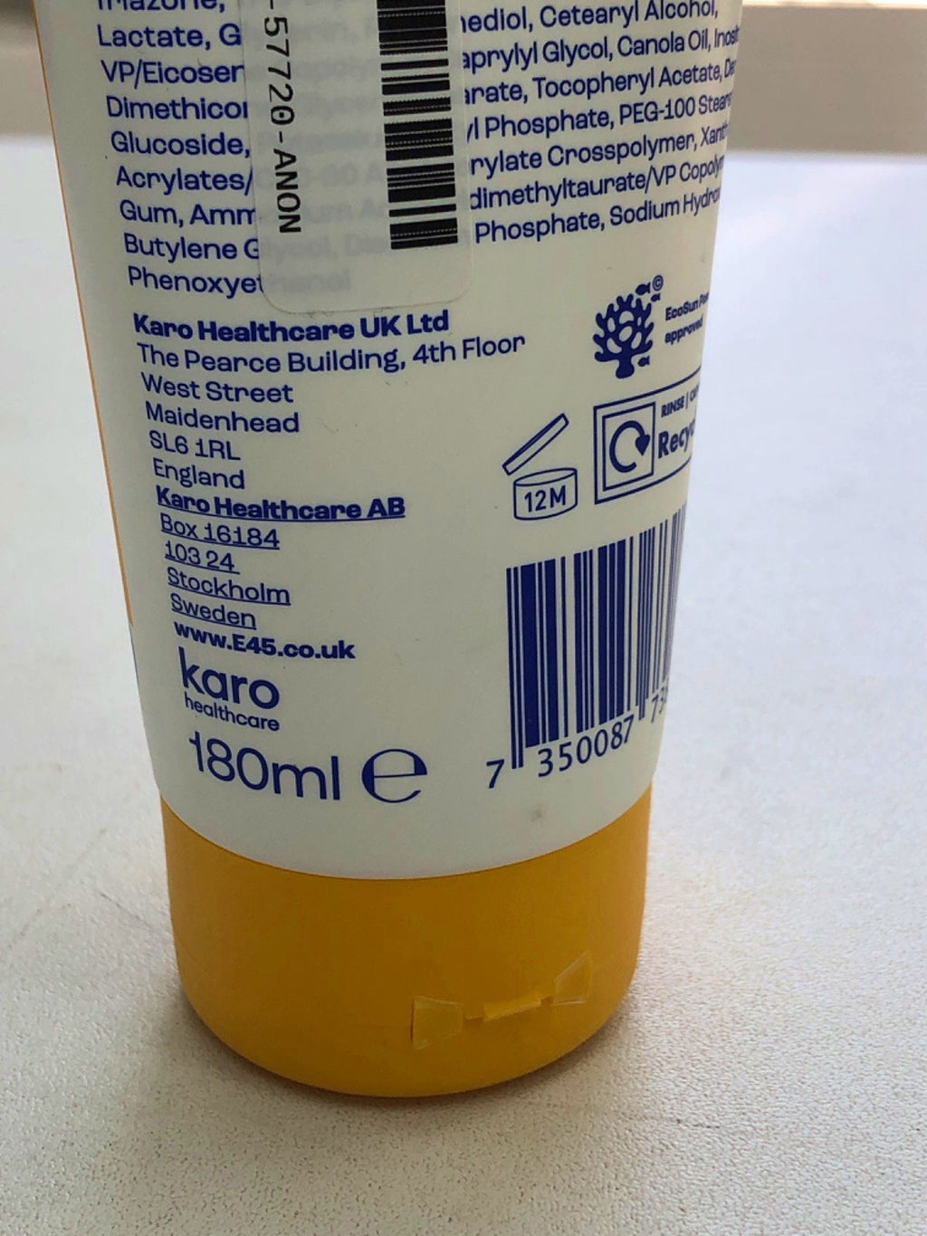 E45 Sun Care Kids & Baby Sensitive Lotion 50+ SPF 180ml