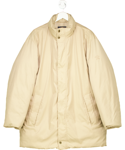 Paul & Shark Beige Genuine Goose Down Puffer Coat UK L