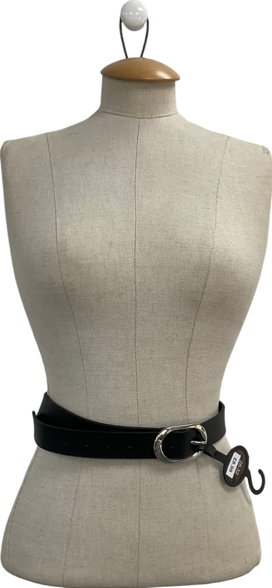 Very Black Buckle Belt UK 28