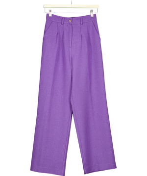 Urban Outfitters Purple Straight Leg Trousers UK XS