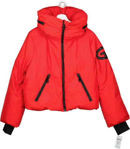 Goldbergh Red Porter Hooded Appliquéd Down Recycled Ski Jacket UK 14