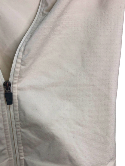Tala White Zip-Up Athletic Jacket M